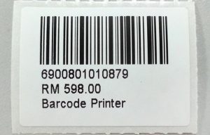 barcode direct thermal label 35mm x 25mm pos system