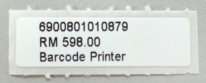 barcode direct thermal label 10mm x 35mm pos system