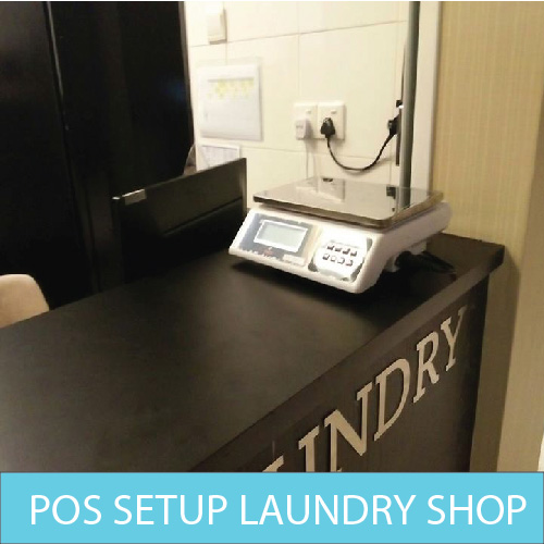 POS setup laundry shop