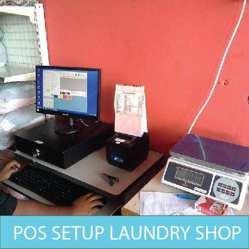 POS setup laundry shop