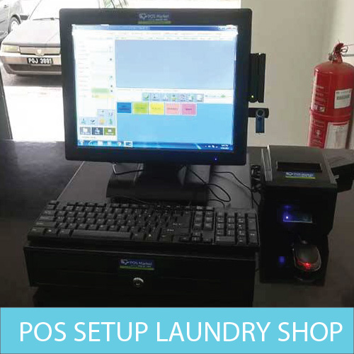 POS setup laundry shop