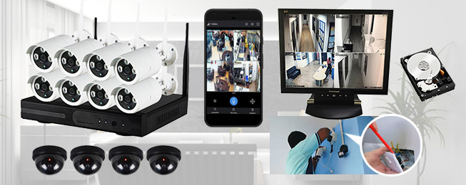 wireless ip cctv channel with installation