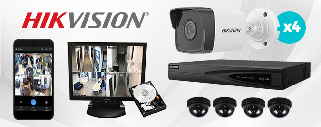 hikvision wired cctv 4 channel