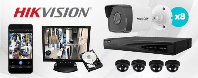 hikvision wired cctv 8 channel
