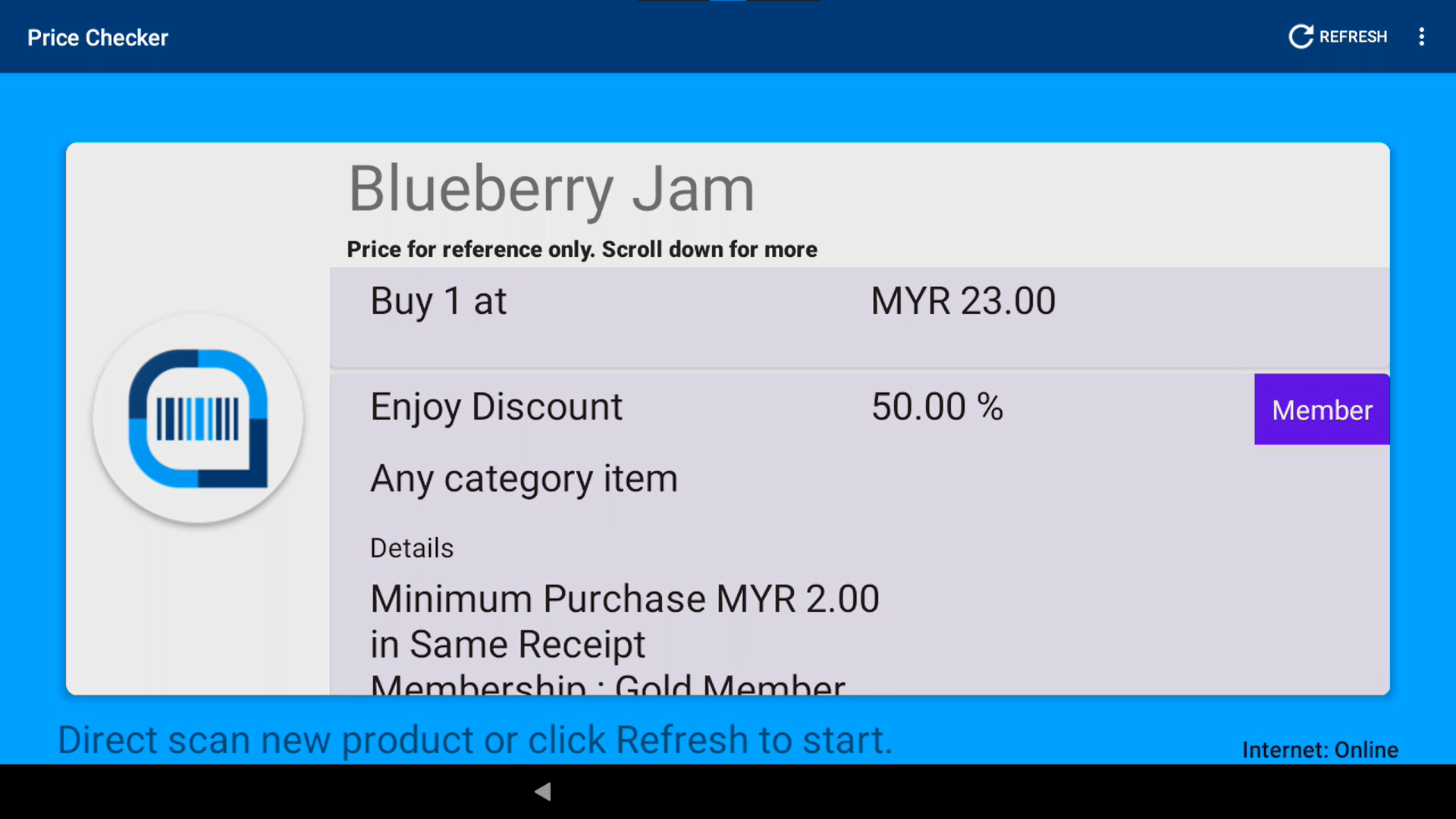 feature display price checker