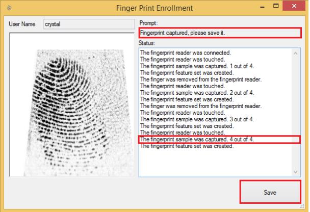 attendance system scan fingerprint
