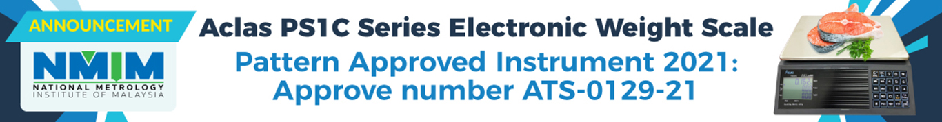 aclas electronic commercial weighing scale pattern approval