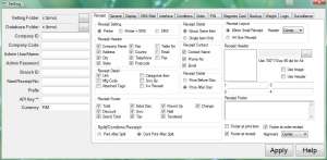 backup setting pos system