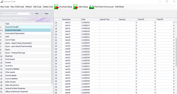 bmo accounting invoicing chart of account