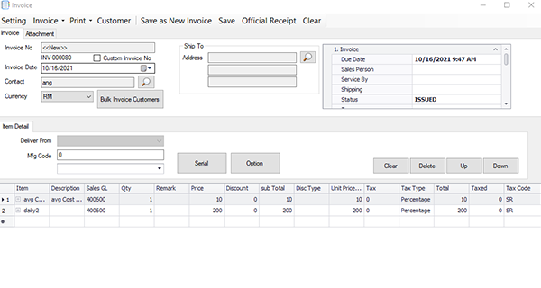 bmo accounting invoicing invoice