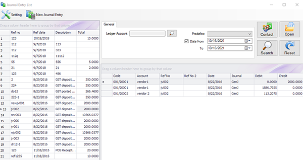 bmo accounting invoicing journal entries