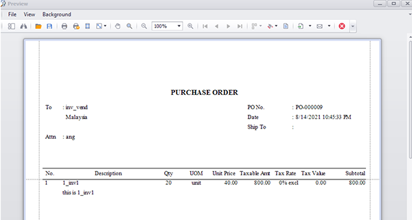 bmo accounting invoicing purchase order