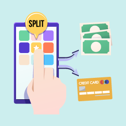 optical pos system split payments